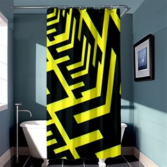 Pattern Abstract Shower Curtain 36  X 72  (stall)  by Simbadda