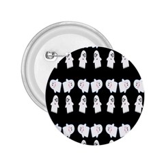 Cute Ghost Pattern 2 25  Buttons by Simbadda