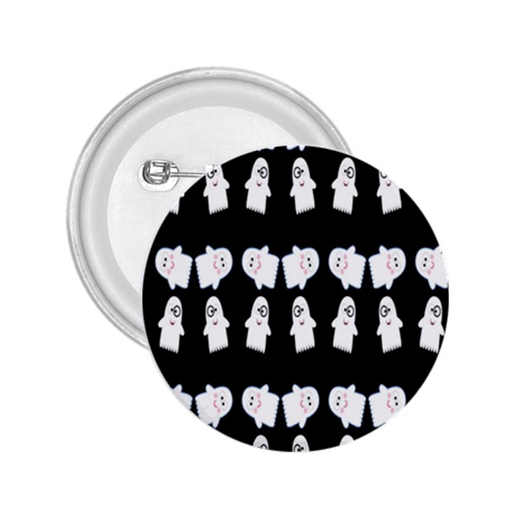 Cute Ghost Pattern 2.25  Buttons