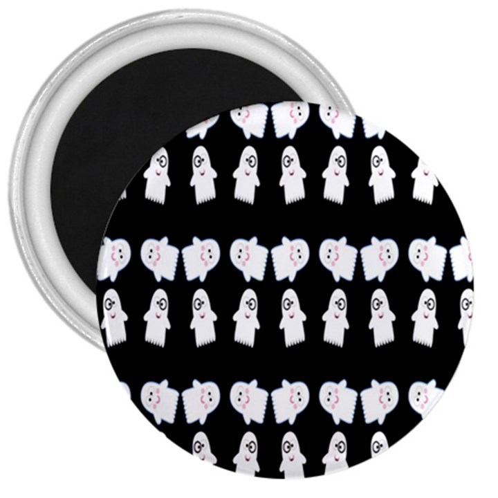 Cute Ghost Pattern 3  Magnets