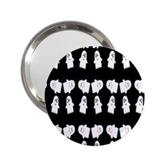 Cute Ghost Pattern 2 25  Handbag Mirrors by Simbadda