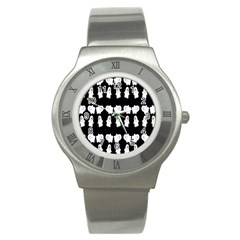 Cute Ghost Pattern Stainless Steel Watch by Simbadda