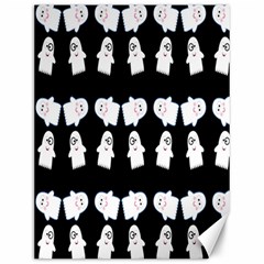 Cute Ghost Pattern Canvas 12  X 16   by Simbadda