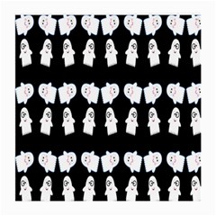 Cute Ghost Pattern Medium Glasses Cloth (2-side) by Simbadda