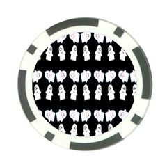 Cute Ghost Pattern Poker Chip Card Guard (10 Pack) by Simbadda