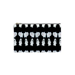 Cute Ghost Pattern Cosmetic Bag (small)  by Simbadda