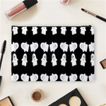 Cute Ghost Pattern Cosmetic Bag (Large)  Back