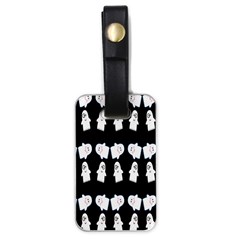 Cute Ghost Pattern Luggage Tags (one Side)  by Simbadda