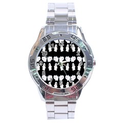 Cute Ghost Pattern Stainless Steel Analogue Watch by Simbadda