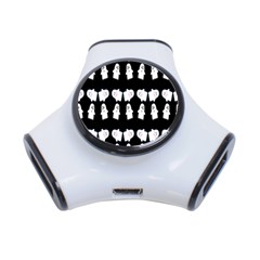 Cute Ghost Pattern 3-port Usb Hub by Simbadda