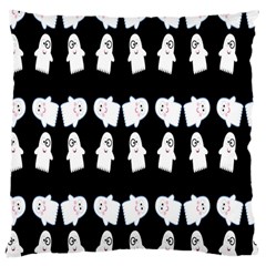 Cute Ghost Pattern Large Cushion Case (one Side) by Simbadda