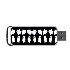 Cute Ghost Pattern Portable Usb Flash (one Side) by Simbadda