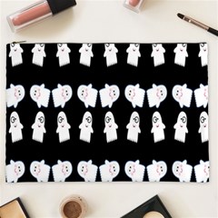 Cute Ghost Pattern Cosmetic Bag (xxl)  by Simbadda