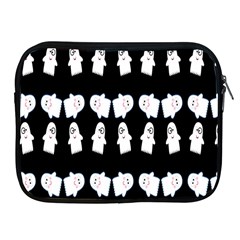 Cute Ghost Pattern Apple Ipad 2/3/4 Zipper Cases by Simbadda