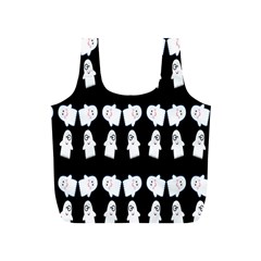 Cute Ghost Pattern Full Print Recycle Bags (s)  by Simbadda