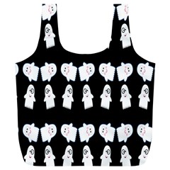 Cute Ghost Pattern Full Print Recycle Bags (l)  by Simbadda