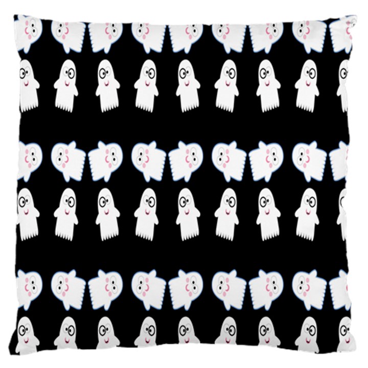 Cute Ghost Pattern Large Flano Cushion Case (Two Sides)