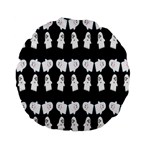 Cute Ghost Pattern Standard 15  Premium Flano Round Cushions Front