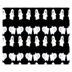 Cute Ghost Pattern Double Sided Flano Blanket (small)  by Simbadda