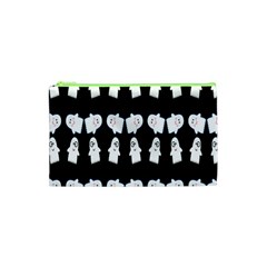 Cute Ghost Pattern Cosmetic Bag (xs) by Simbadda