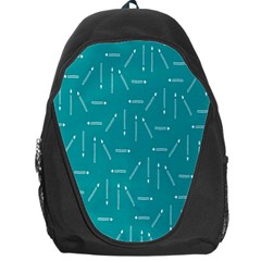 Digital Art Minimalism Abstract Candles Blue Background Fire Backpack Bag by Simbadda