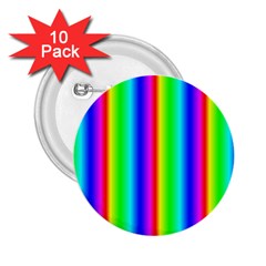 Rainbow Gradient 2 25  Buttons (10 Pack)  by Simbadda