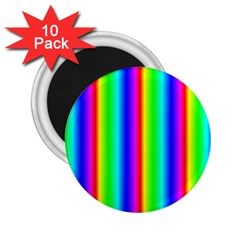 Rainbow Gradient 2 25  Magnets (10 Pack)  by Simbadda