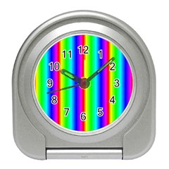 Rainbow Gradient Travel Alarm Clocks by Simbadda