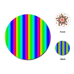 Rainbow Gradient Playing Cards (round)  by Simbadda