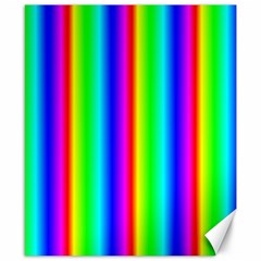 Rainbow Gradient Canvas 8  X 10  by Simbadda