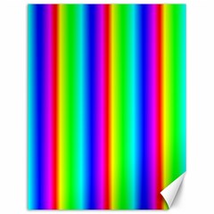 Rainbow Gradient Canvas 12  X 16   by Simbadda