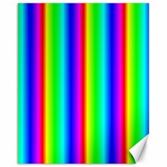 Rainbow Gradient Canvas 16  X 20   by Simbadda