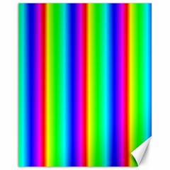 Rainbow Gradient Canvas 11  X 14   by Simbadda