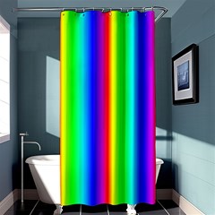 Rainbow Gradient Shower Curtain 36  X 72  (stall)  by Simbadda