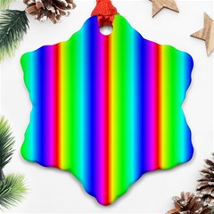 Rainbow Gradient Ornament (snowflake) by Simbadda