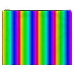 Rainbow Gradient Cosmetic Bag (xxxl)  by Simbadda