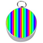 Rainbow Gradient Silver Compasses Front