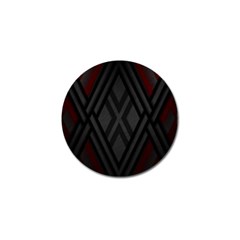 Abstract Dark Simple Red Golf Ball Marker by Simbadda