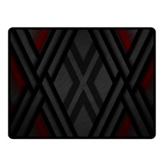 Abstract Dark Simple Red Fleece Blanket (small) by Simbadda