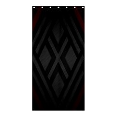 Abstract Dark Simple Red Shower Curtain 36  X 72  (stall)  by Simbadda