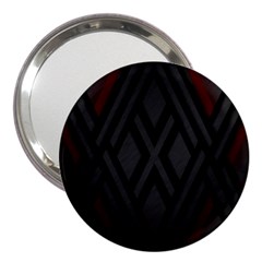 Abstract Dark Simple Red 3  Handbag Mirrors by Simbadda