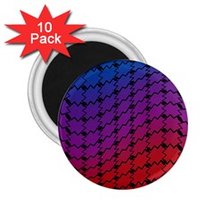 Colorful Red & Blue Gradient Background 2 25  Magnets (10 Pack)  by Simbadda