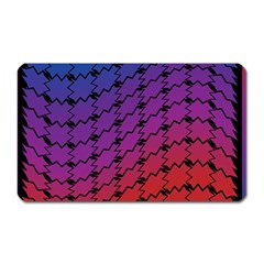 Colorful Red & Blue Gradient Background Magnet (rectangular) by Simbadda