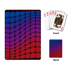 Colorful Red & Blue Gradient Background Playing Card by Simbadda