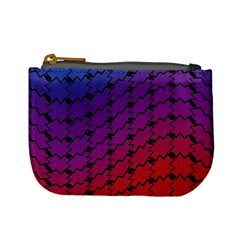 Colorful Red & Blue Gradient Background Mini Coin Purses by Simbadda