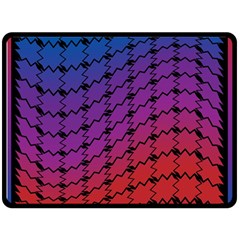 Colorful Red & Blue Gradient Background Fleece Blanket (large)  by Simbadda