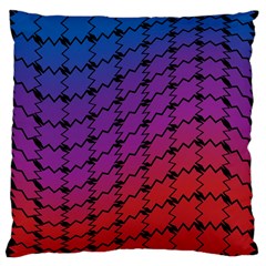 Colorful Red & Blue Gradient Background Large Cushion Case (one Side) by Simbadda