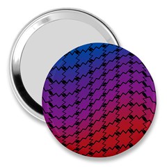 Colorful Red & Blue Gradient Background 3  Handbag Mirrors by Simbadda