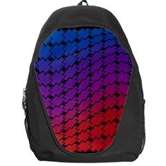 Colorful Red & Blue Gradient Background Backpack Bag by Simbadda