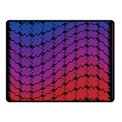 Colorful Red & Blue Gradient Background Double Sided Fleece Blanket (small)  by Simbadda